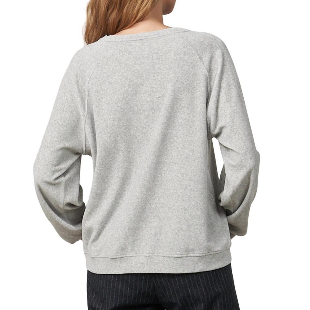 NEW HARTFORD teasy long sleeve tee in heather grey - Picture 3 of 4